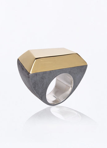 Metallic Stone Ring