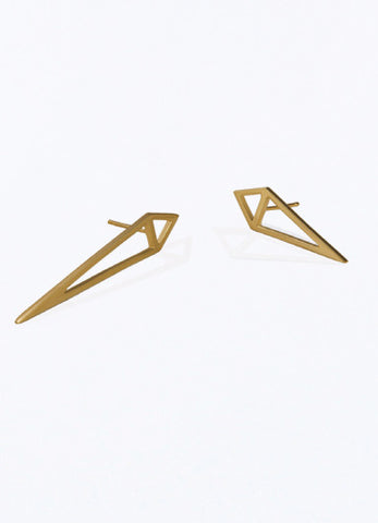 One Night Simple Gold Earrings